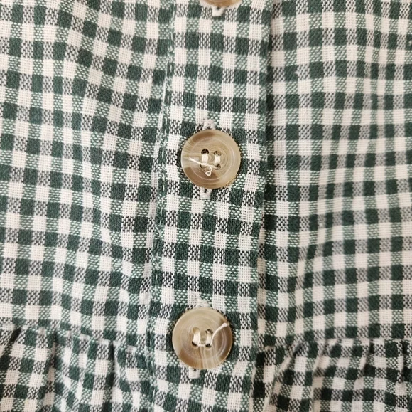 Little Cottonwood timber in green gingham, small - Picture 6 of 8